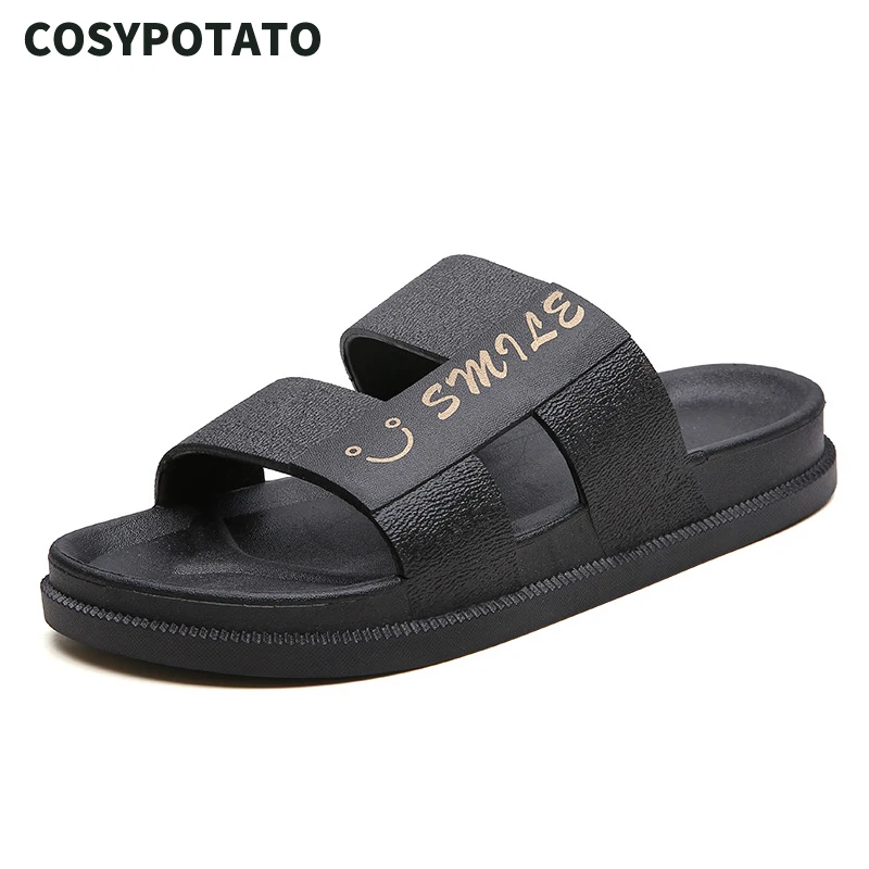 

New 2019 Men Summer Shoes Beach Rubber Slippers Mens Outdoor Footwear Travel Slipper Zapatos De Hombre
