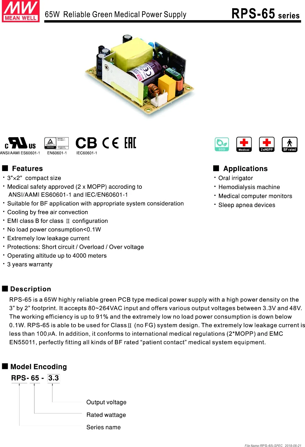 RPS-65-SPEC-1