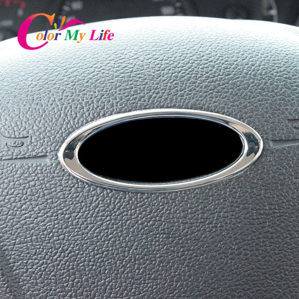 Color My Life Car ABS Хромированная внутренняя отделка рулевого колеса для Ford C-MAX CMAX 2011- Аксессуары