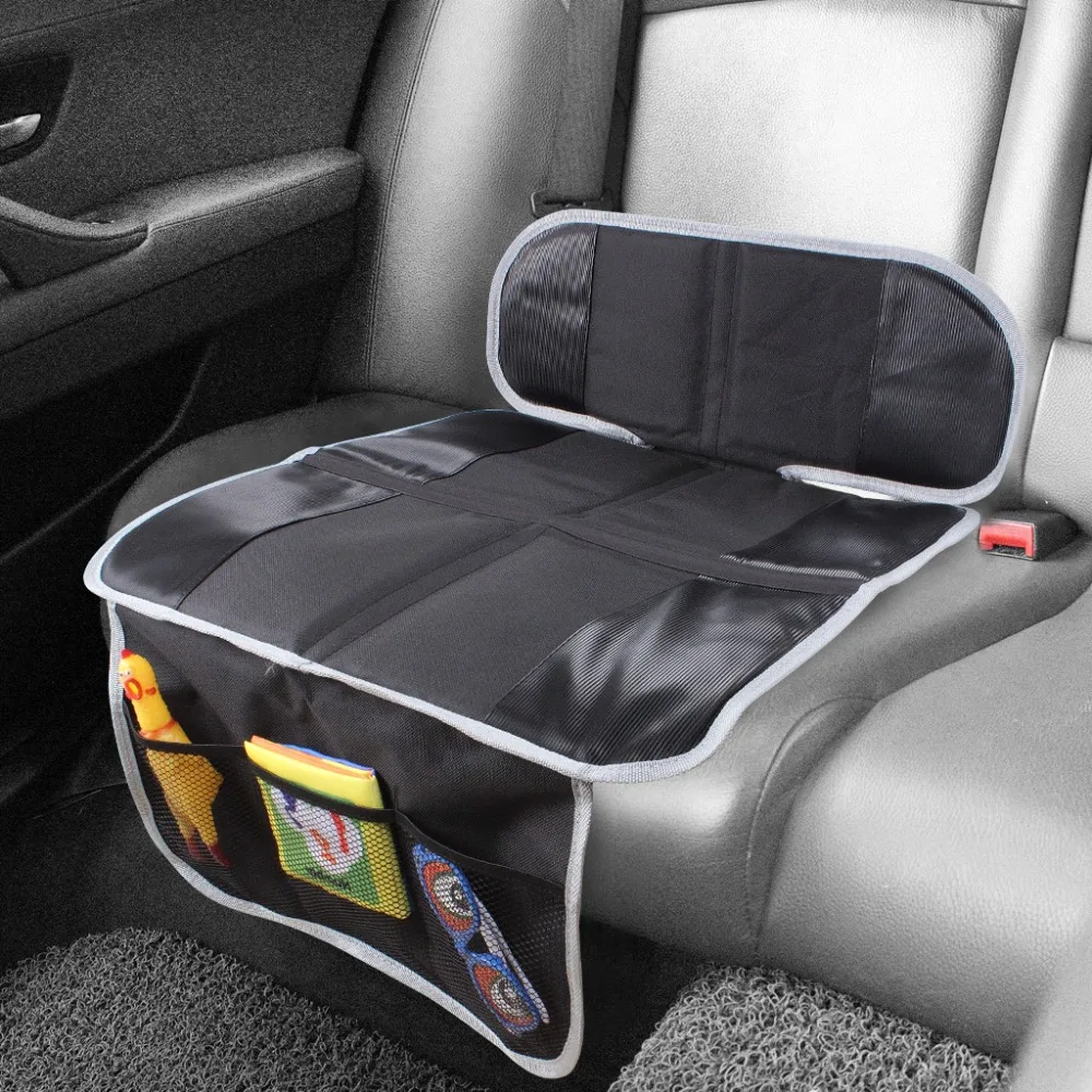 Car Seat Guardian Protector Baby Child Carseat Seat Protective Cover Dog Mat Vehicle Cover With Storage Pocket Non Slip-Black (3)