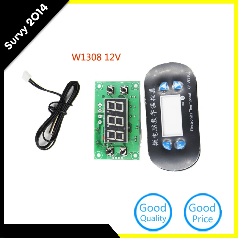 

DC 12V Digital Led Temperature Controller Thermostat Cool/Heat Switch