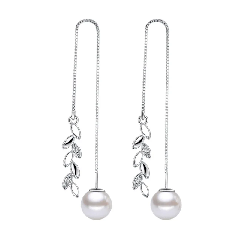 Новые роскошные женские серьги подвески с искусственным жемчугом Brinco Jewelry|dangling