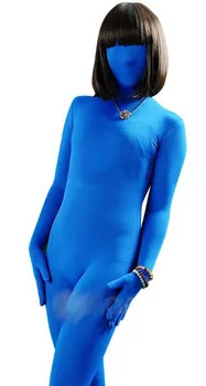 

(FZS065) Fetish Wear Zentai Suit Female Blue Lycra Spandex Sexy Bodysuits