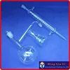 Appareil de distillation avec joints en verre moulu, unité de distillation en verre, flacon de distillation + condenseur gramam + flacon conique ► Photo 3/6