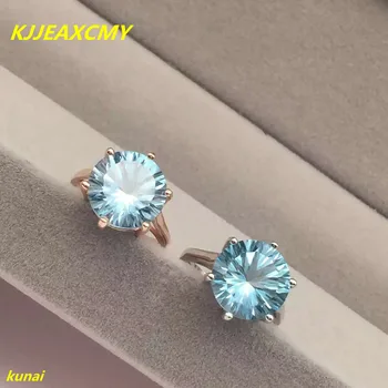 

KJJEAXCMY fine jewelry 925 sterling silver inset powder topaz ring bag stamp.nmkuj