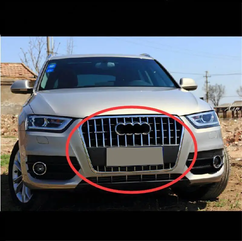 35-37 PCS DIY Car Styling NEW Stainless Steel Front Grille Light Strip Cover Case Stickers for AUDI Q3 2013 Part Accessories 35-37 PCS DIY Car Styling NEW Stainless Steel Front Grille Light Strip Cover Case Stickers for AUDI Q3 2013 Part Accessories