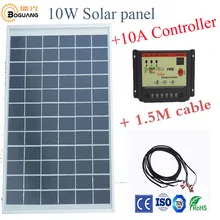boguang1x 10W polycrystalline solar panel module cell 12V DIY kits for toys light led font b