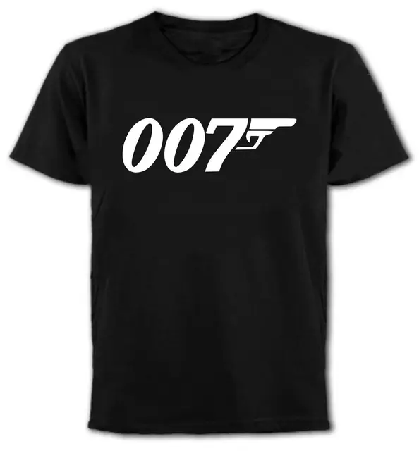 2017 New Arrivals James Bond 007 T Shirt Toutes Les Design Men's 100%