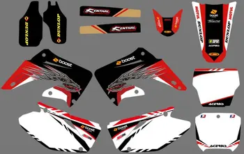 

GRAPHICS & BACKGROUNDS DECAL STICKER Kit for Honda CR125 CR250 2002 2003 2004 2005 06 07 08 09 2010 2011 2012 CR 125 250