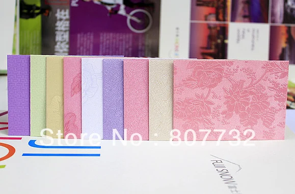 

10*7cm High Quality Credit Card Envelope, Business Envelope, Wedding Envelope, 10 Colors For Your Choice. Flower Embossed.