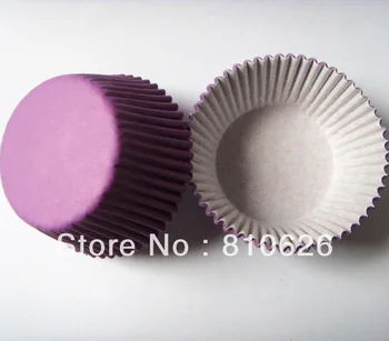

FDA Approve Promotion 100Pcs Purple Plain/Solid cupcake liner baking cup muffin case cup cake wrapper mold for bakery decoration