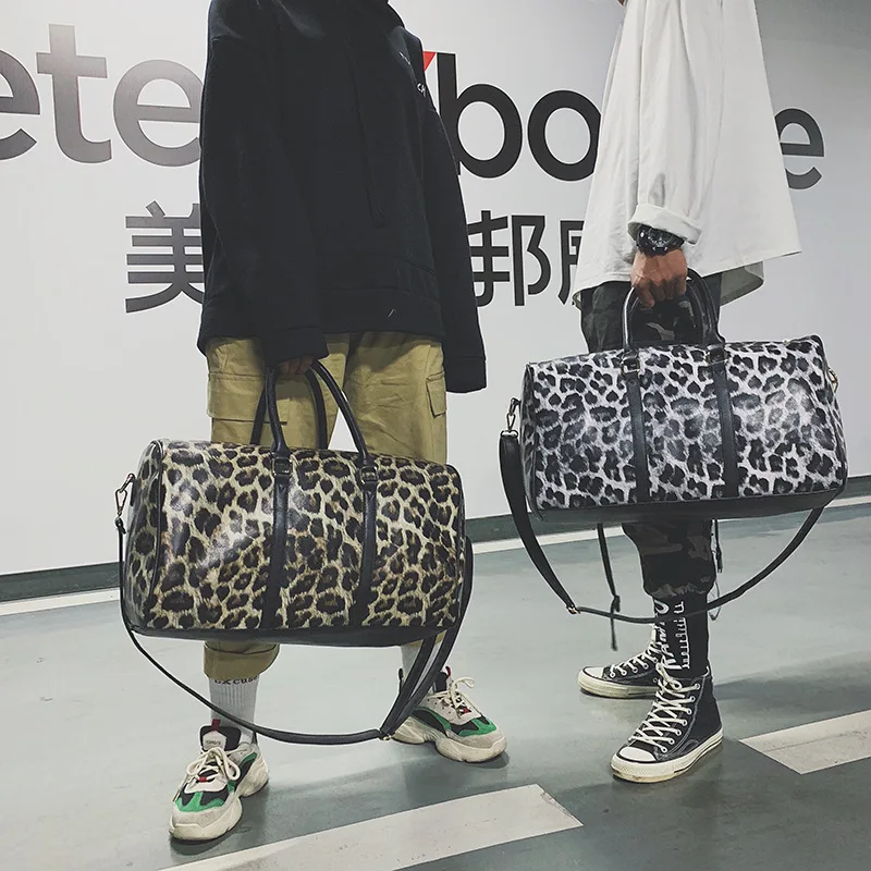 

2019 New Brand Travel Bags Large Capacity Hand Luggage Traveling Fashion Women Leopard Handbags Dropshipping Fornecedores