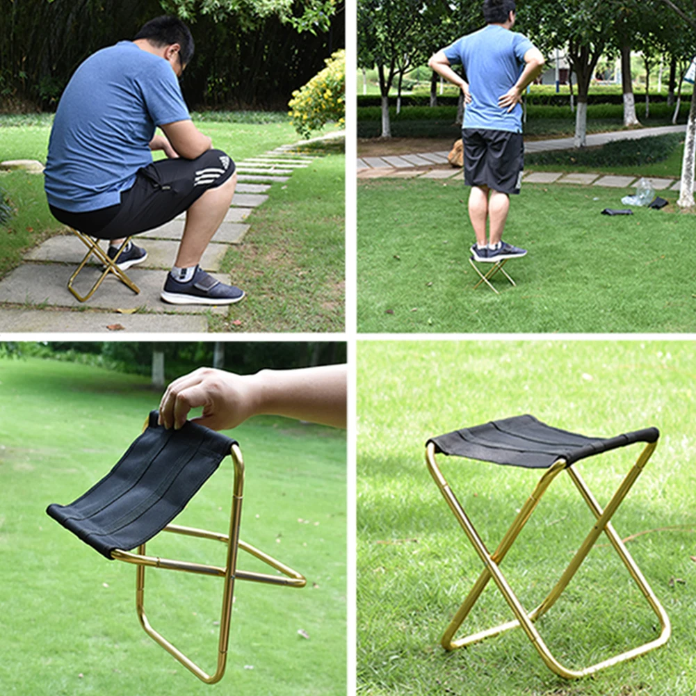 

Outdoor Fishing Chair Portable Aluminium Oxford Cloth Folding Stool Camping Foldable Picnic Fishing Chair Fish Tackle Pesca