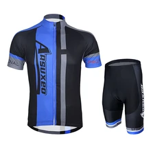 Для мужчин короткий рукав Велоспорт Наборы дышащая быстросохнущая Дорога Горный DH велосипед Велоспорт Джерси костюмы униформа Джерси и шорты