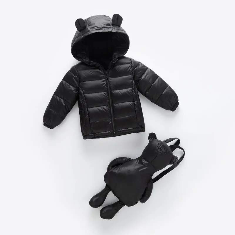 

2018 Winter Down Jackets Parka for Girls Coats Jacket Children's Clothing Outdoor Hooded Warm Kids Boys Outerwear & Coats