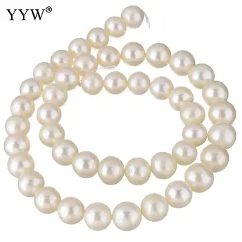 

Cultured Potato Freshwater Pearl Beads natural white 9-10mm Approx 0.8mm