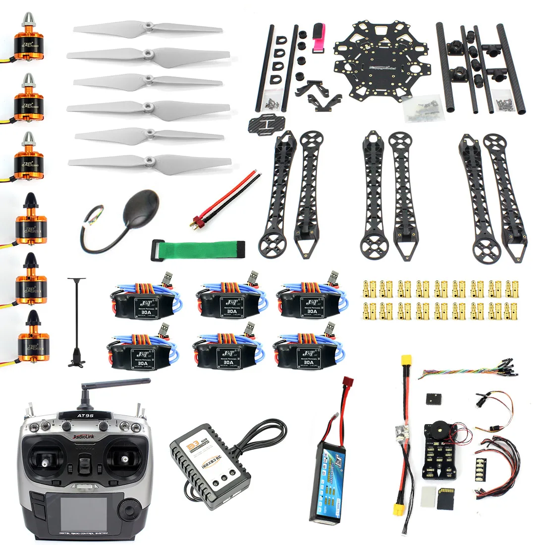 F08618-T DIY FPV Drone, satellite receiver compatible inputs and outputs for dSM / DSM2 /