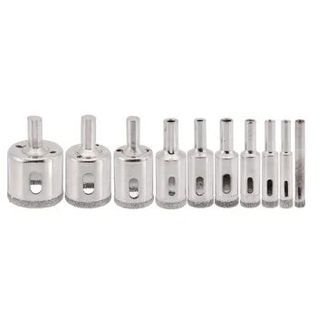 

10Pcs Diamond Holesaw 6-32mm Diamond Holesaw Set Hole Saw Cutter For Tile Glass Marble Ceramic Hand & Power Tool Accessories
