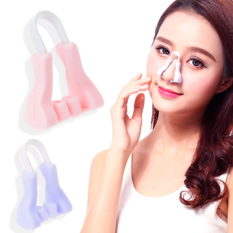 

1pc Resin + Rubber Purple Nose Up Clip Professional Nose Shaping Lifting Shaper Easy to Use Purple,Pink