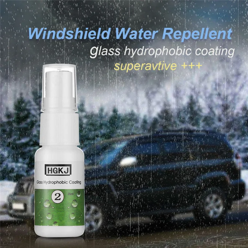 HGKJ-2-20ml для чистки автомобиля, непромокаемое нано гидрофобное покрытие стекла, гидрофобное покрытие, автомобильный очиститель окон, автомобильные аксессуары TSLM1