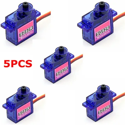 5 шт. SG92R/6 шт. SG51R микро цифровой сервопривод 5 г/9 г 2,5 кг для радиоуправляемого самолета радиоуправляемые игрушки запасные части Аксессуары - Цвет: 5PCS  SG92R