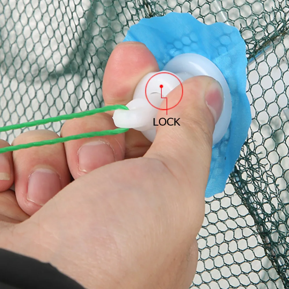 Automático de Pesca Armadilha Net Dobrado Hexágono