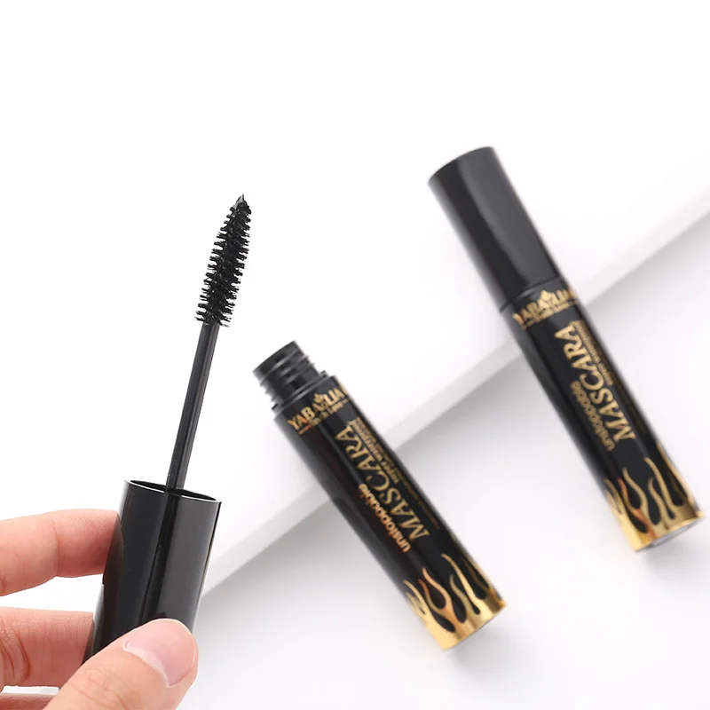 Hot 4D Silk Fiber Eyelash Mascara Waterproof Long Lasting Curling Black