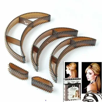 

Kemei 10sets/lot Bumpits Big Happie Hair Volumizing Inserts Hair Pump Beauty Set Tool Gift