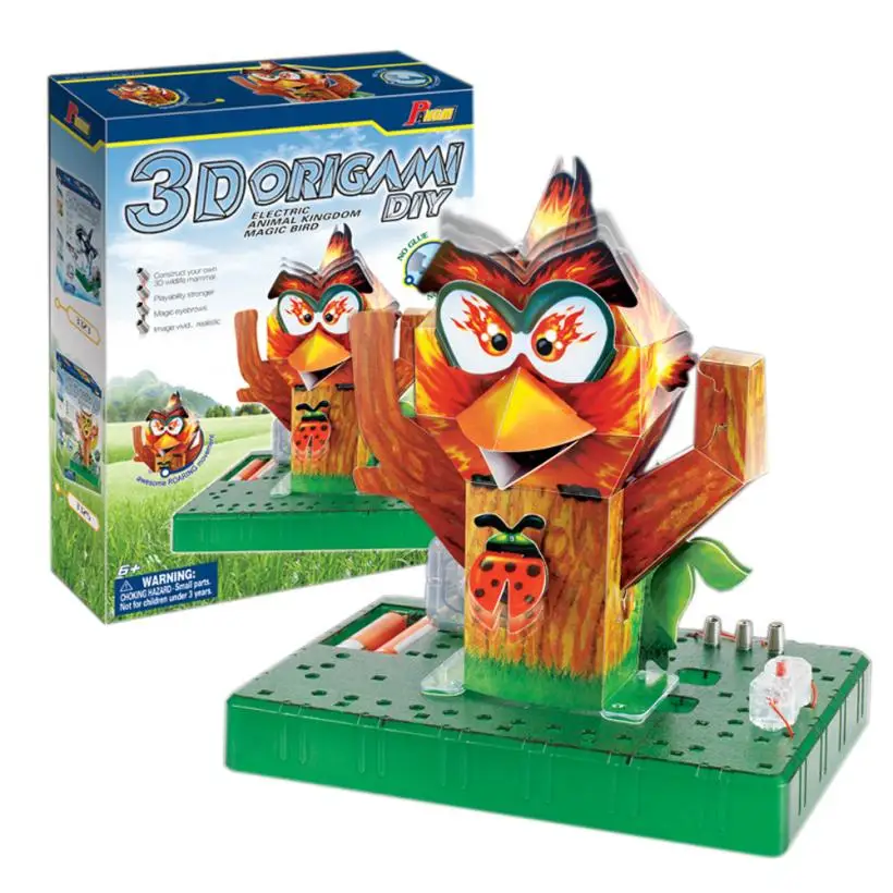 3D Animal Model Kits 3D Paper Puzzle Handmade DIY Electric Bird