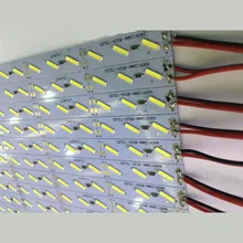 Fanlive 50 м/лот супер яркий светодио дный жесткого бар свет DC12V 1 м* 72 светодио дный SMD 8520 Алюминий светодио дный полосы света FedEx DHL