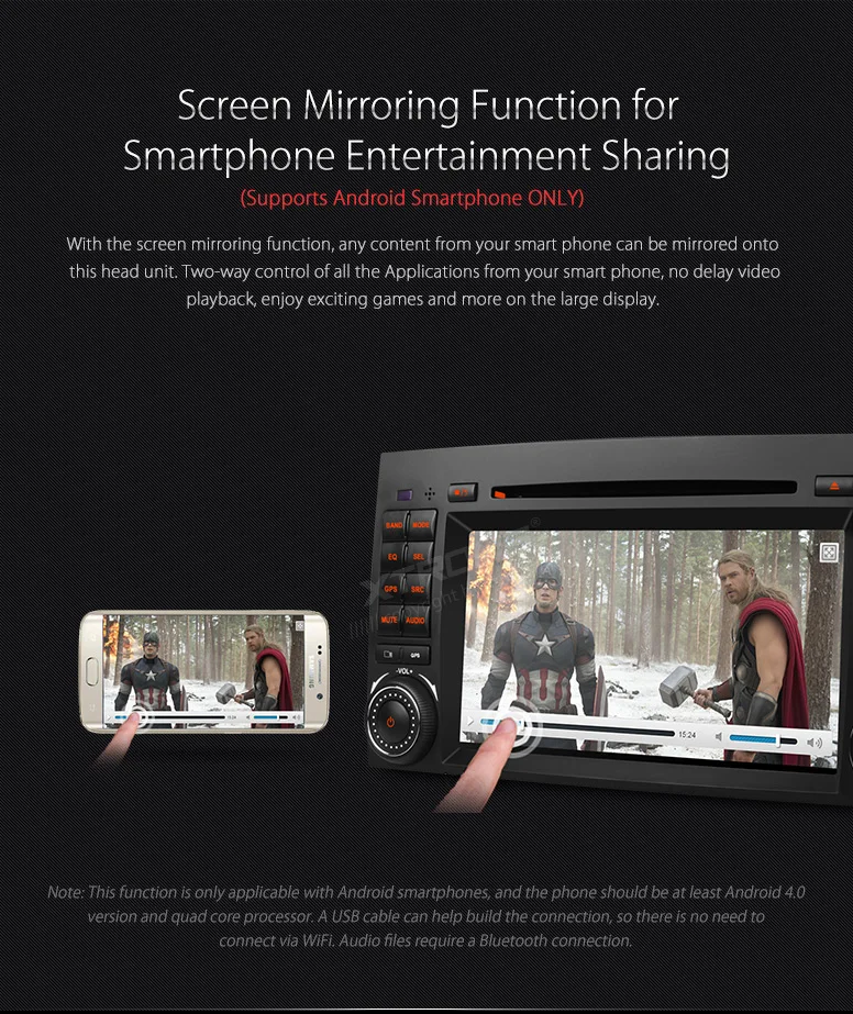 Clearance XTRONS 7 inch Car DVD Player GPS Navigation Screen Mirror for Mercedes Benz Viano & Vito W639 2006-2014/Sprinter W906 2006-2012 6