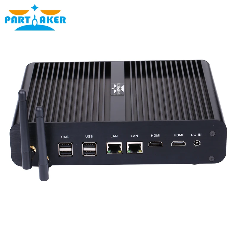 Причастник Core i7 4500U 4650U Мини ПК Win 10 с двойным HDMI портом дисплея мини HTPC компьютер