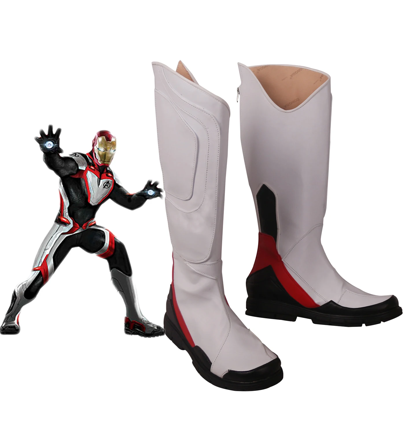 

Tony Stark Quantum Realm Shoes Cosplay Avengers Endgame Iron Man Cosplay Boots Custom Made Shoes Halloween Carnival Cosplay