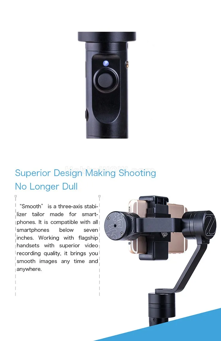 Zhiyun Upgraded Z1 Smooth-C Smooth C+ 3-Axis Brushless Handle Gimbal Stabilizer for SmartPhone