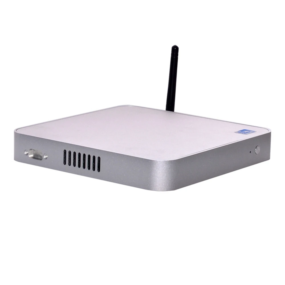 Бесплатная доставка Intel Celeron 1007U безвентиляторный мини ПК с windows xp 4g ram 64g ssd Лучший
