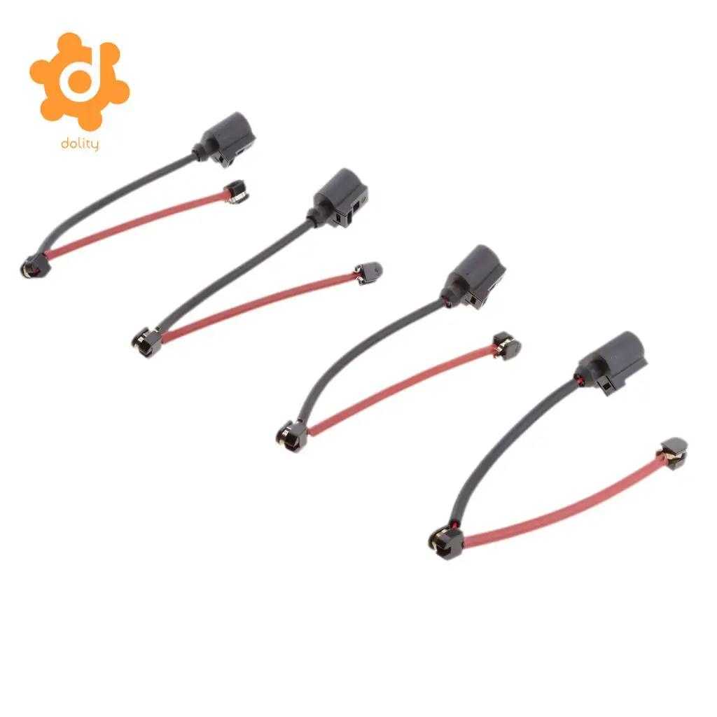 4 Pieces Front Rear Brake Pad Wear Sensor Indicator Wire For Audi Q7 VW Touareg 