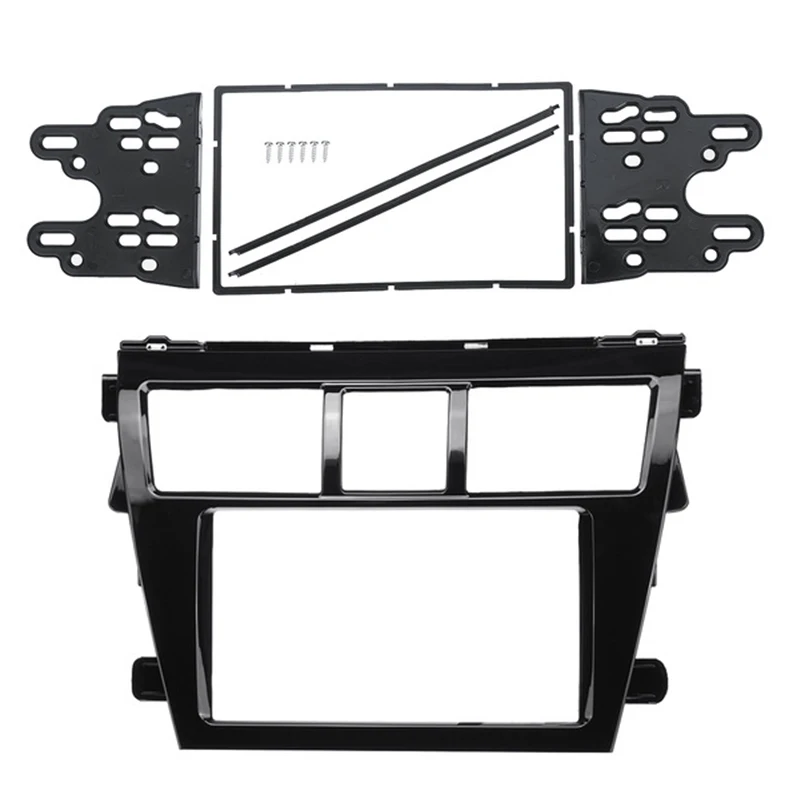 

Car Stereo Frame Facia Trim 2 DIN Accessories For Toyota Vios Yaris Sedan Belta