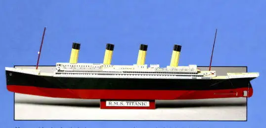 

Titanic Paper Model 1:1200 Scale 9 Inches In Length DIY Papercraft Toy