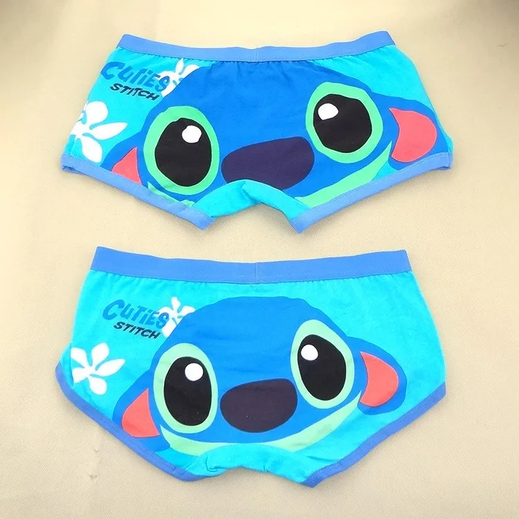 quality cute couples underwear Cartoon stitch characters boyshorts cotton man and women boxer Free brand|briefsboxers long - AliExpress