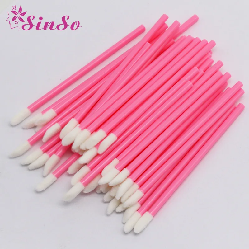 

50pcs Disposable Lip Brush Make Up Brushes Set Lipstick Mascara Wands Cleaner Cleaning Eyelash Makeup Brush Applicators Tool