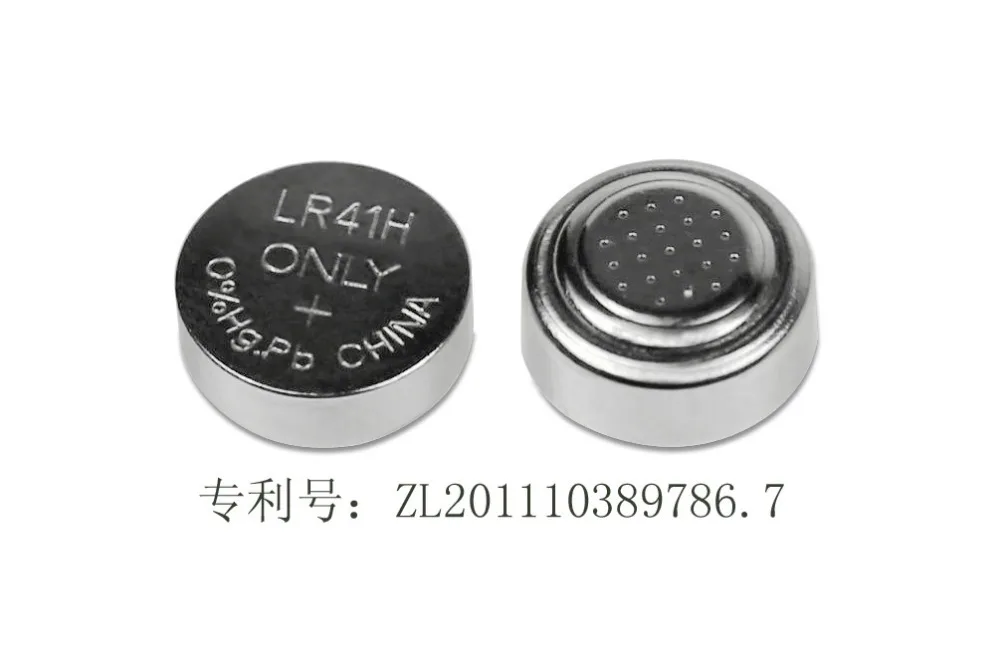 Explosion proof mercury free button battery LR41H/AG3battery brush