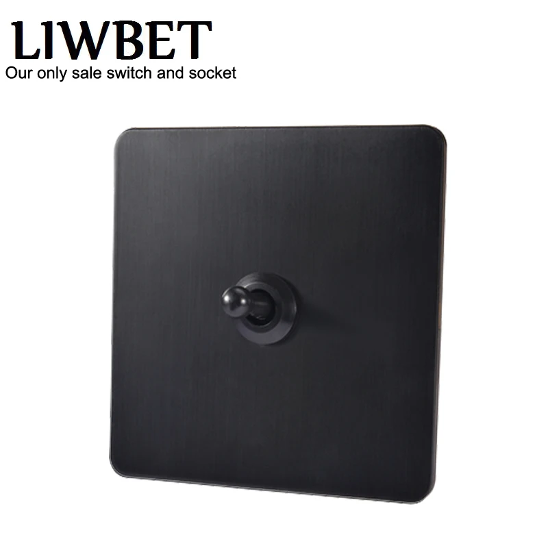 

Black color 1 gang 2 way Luxury Wall Switch and 10A AC110~250V Light Switch