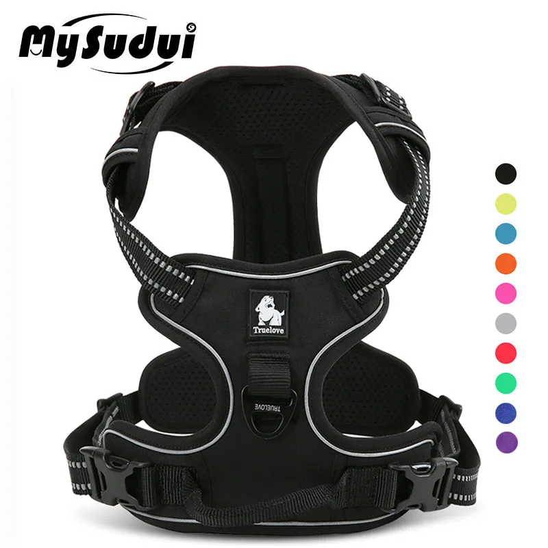 

Truelove Pet Dog Harness Large Small For Pitbull Reflective Harness For Dogs Lifting Car Harness Dog Sport Husky Dropshipping