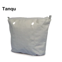TANQU New waterproof Inner Lining Insert Zipper Pocket for Classic Mini Obag Canvas Inner pocket for O Bag