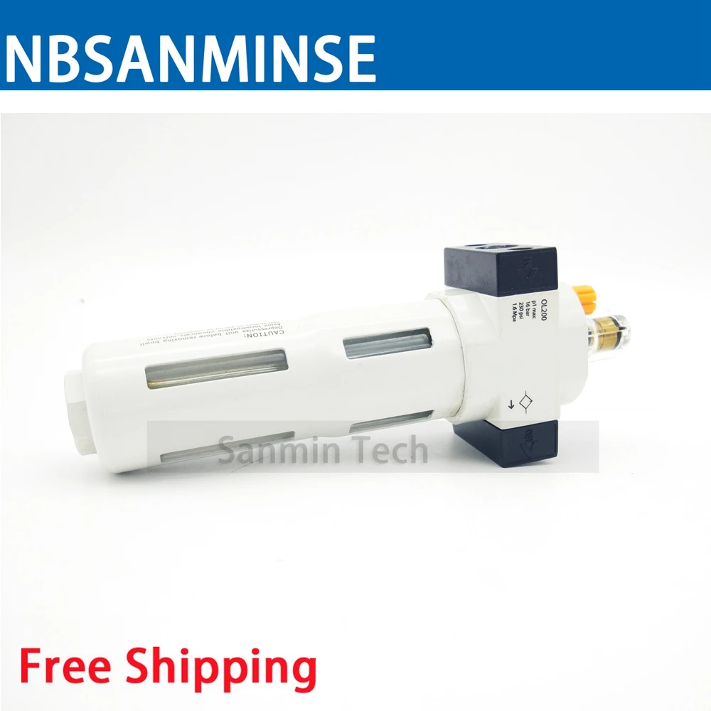 

NBSANMINSE DL M5 1/8 1/4 3/8 1/2 3/4 1 Lubrication Air Preparation Units OC DC FRL Air Filter Regulator Parts