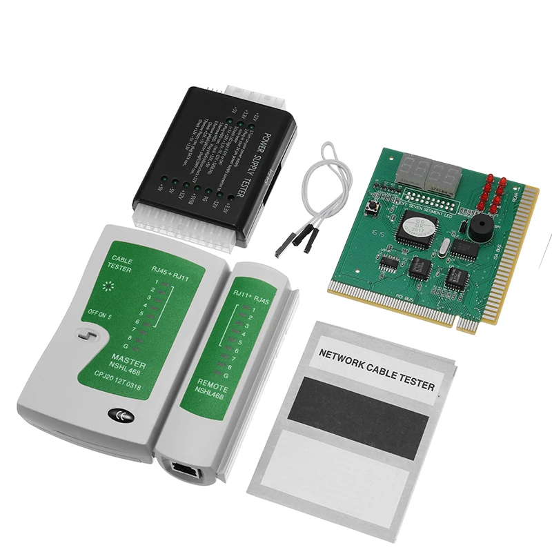 PC شبكة مجموعة اختبارات طبّية اللوحة آخر محلل وحدة إمداد الطاقة للكمبيوتر شبكة كابل اختبار جديد