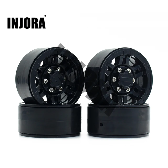 Cheap 4PCS High Quality Plastic 1.9 Inch Beadlock Wheel Rim for 1:10 RC Crawler Axial SCX10 TAMIYA CC01 D90 D110 TF2 Wheel Hub