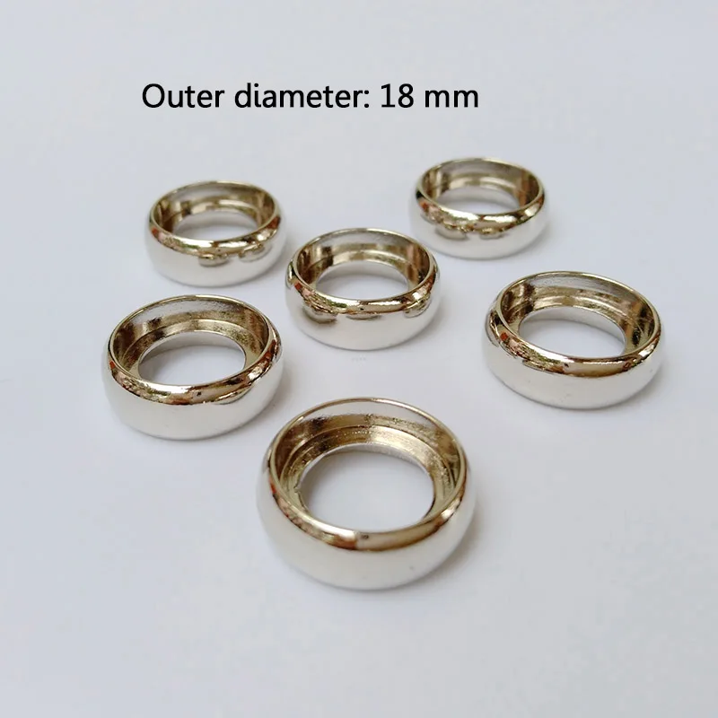 10Pc 18Mm Goud Zilver Metalen Loose Leaf Ring Hollow Binding Gesp Metalen Hoepel Boek Cirkel Ring Diy Binding sluiting Ringband Disc