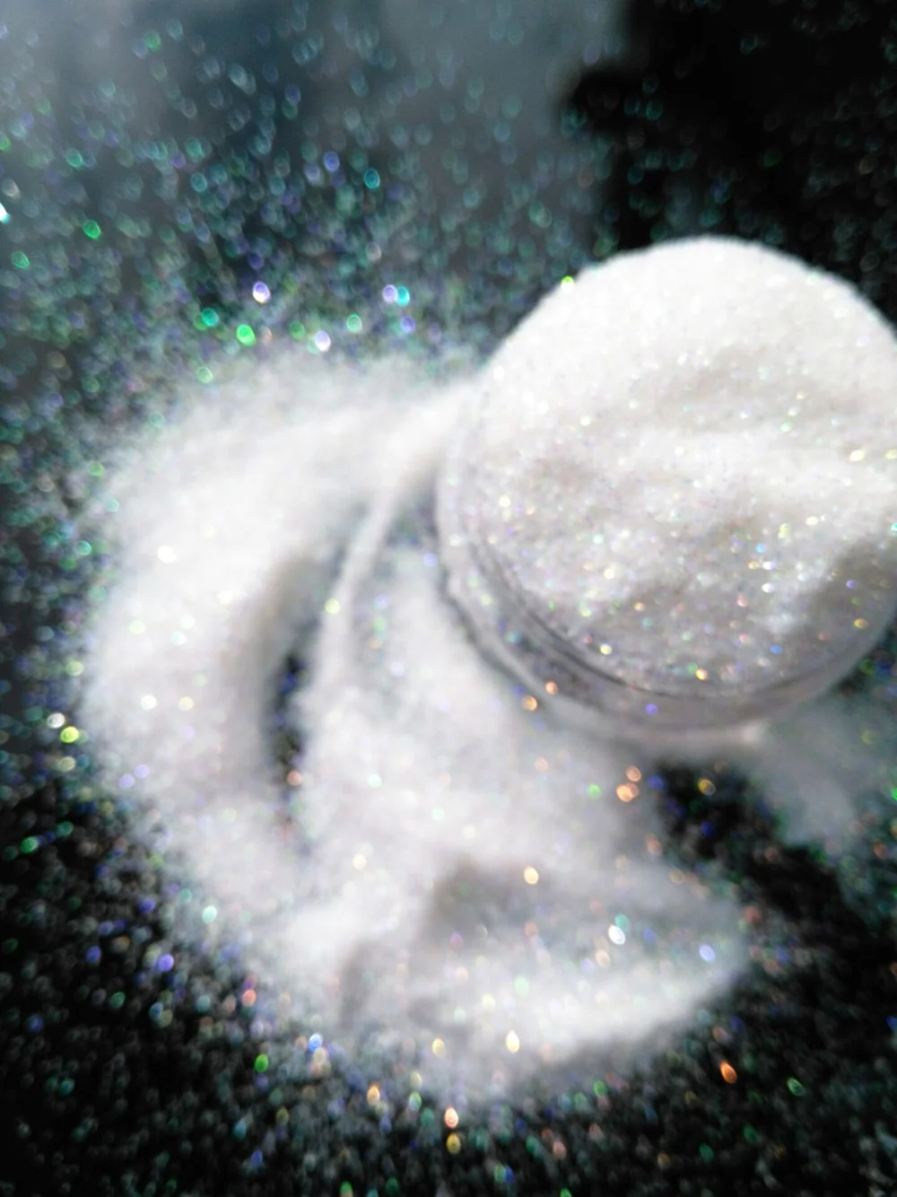 5g Pot White Holo Ultra Fine Glitter .008 - Craft Beautiful Glitter Nail art ice cream Sunday For Acrylic & Gel Application