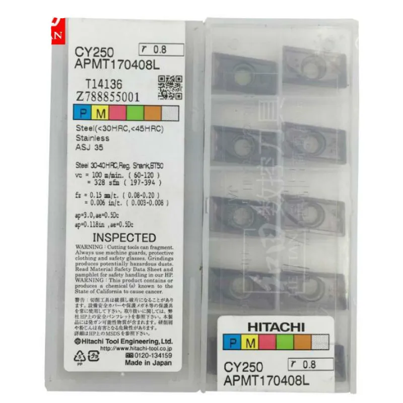 Buy APMT170408L CY250 original HITACHI carbide insert
